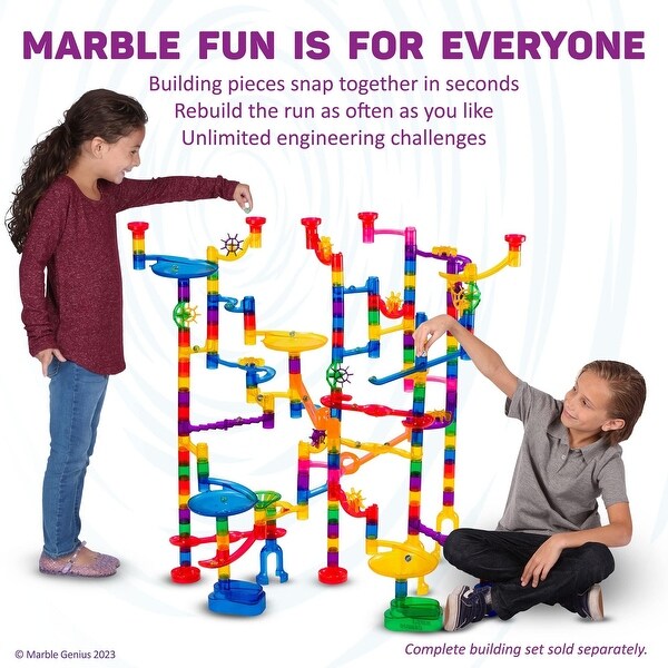 Marble Genius Accessory, Stable Bases Add-On Set for Kids Ages 4+